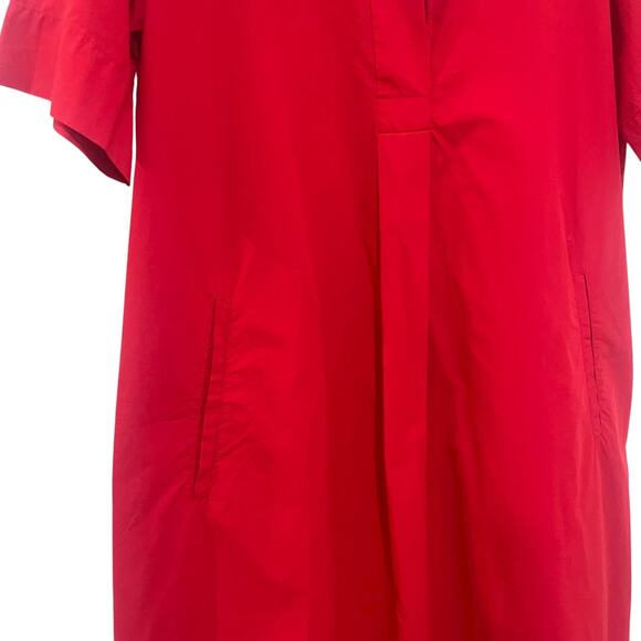Eileen Fisher Dress Womens Petite Small Crimson Classic Collar Organic Cotton - Picture 9 of 14